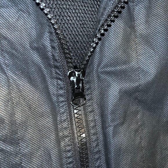 Kane & Unke Black Waxed Cotton Moto Style Jacket, Size L - Picture 5 of 5